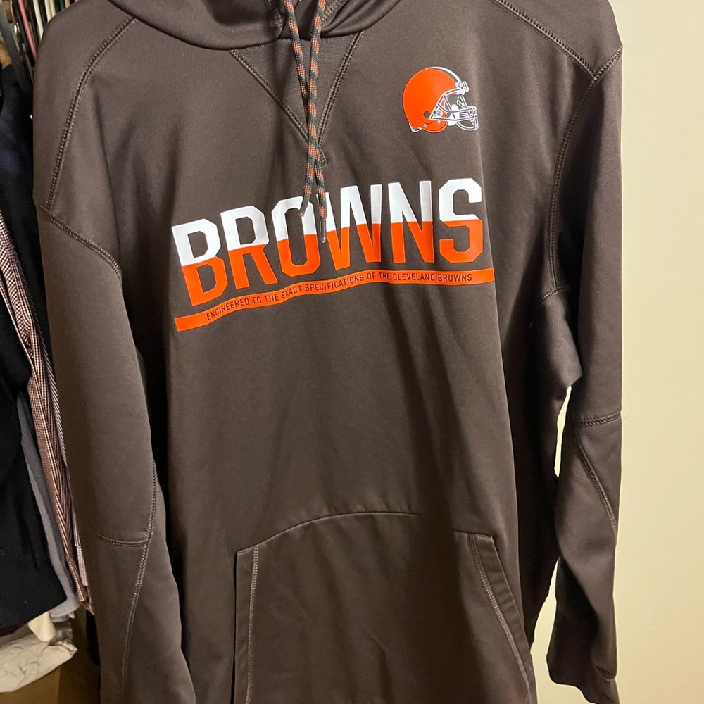 NFL Cleveland Browns Brown and Orange Hoodie